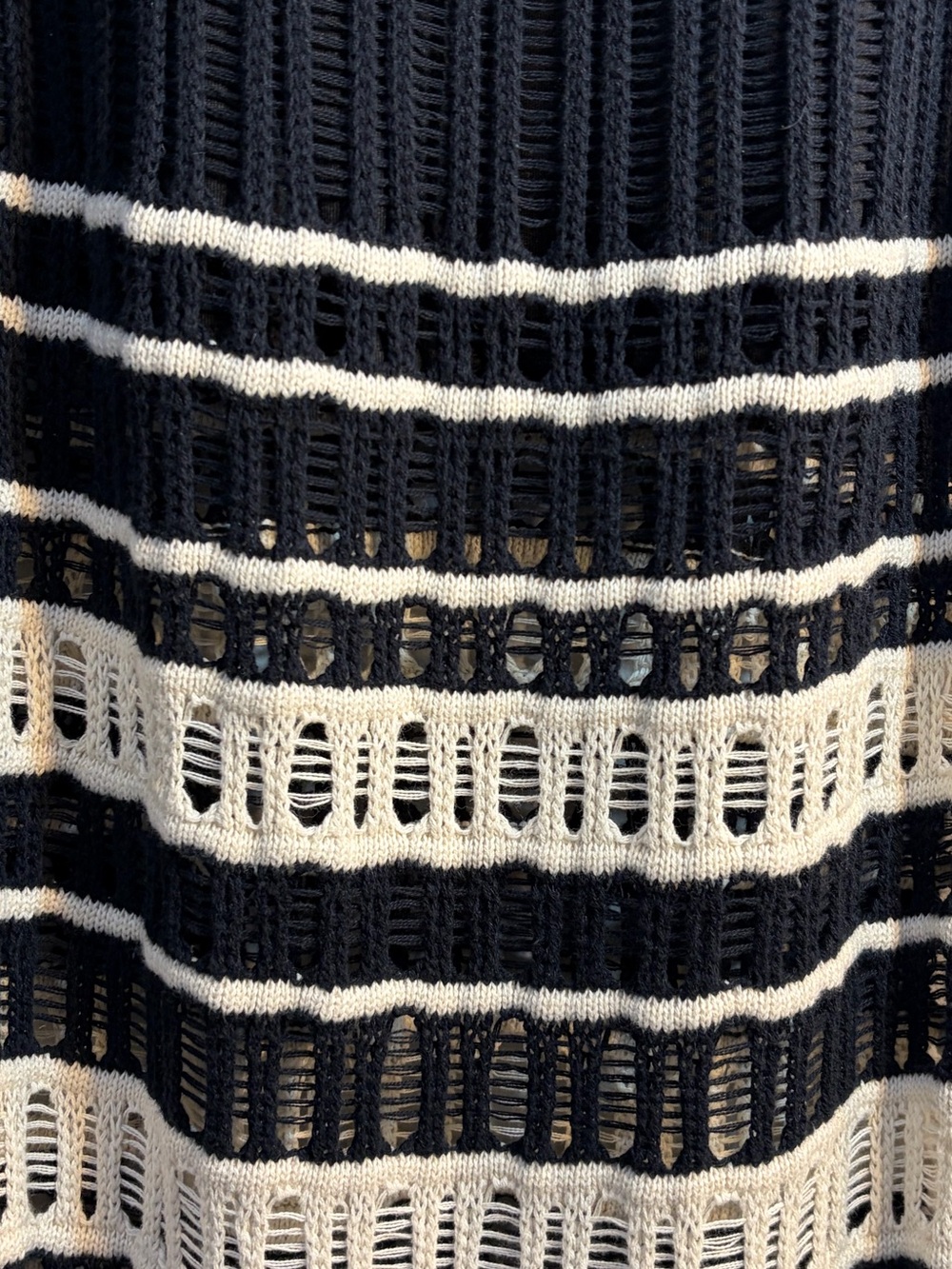 ABERCROMBIE & FITCH Crochet Striped Maxi Dress XS - Picture 4 of 12